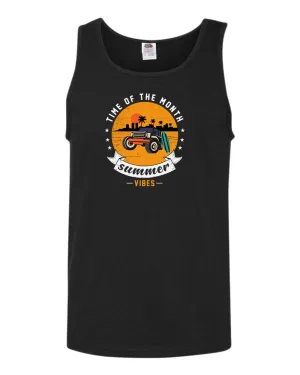 Time of the month, summer vibes tank top, summer tank top, beach party tank top