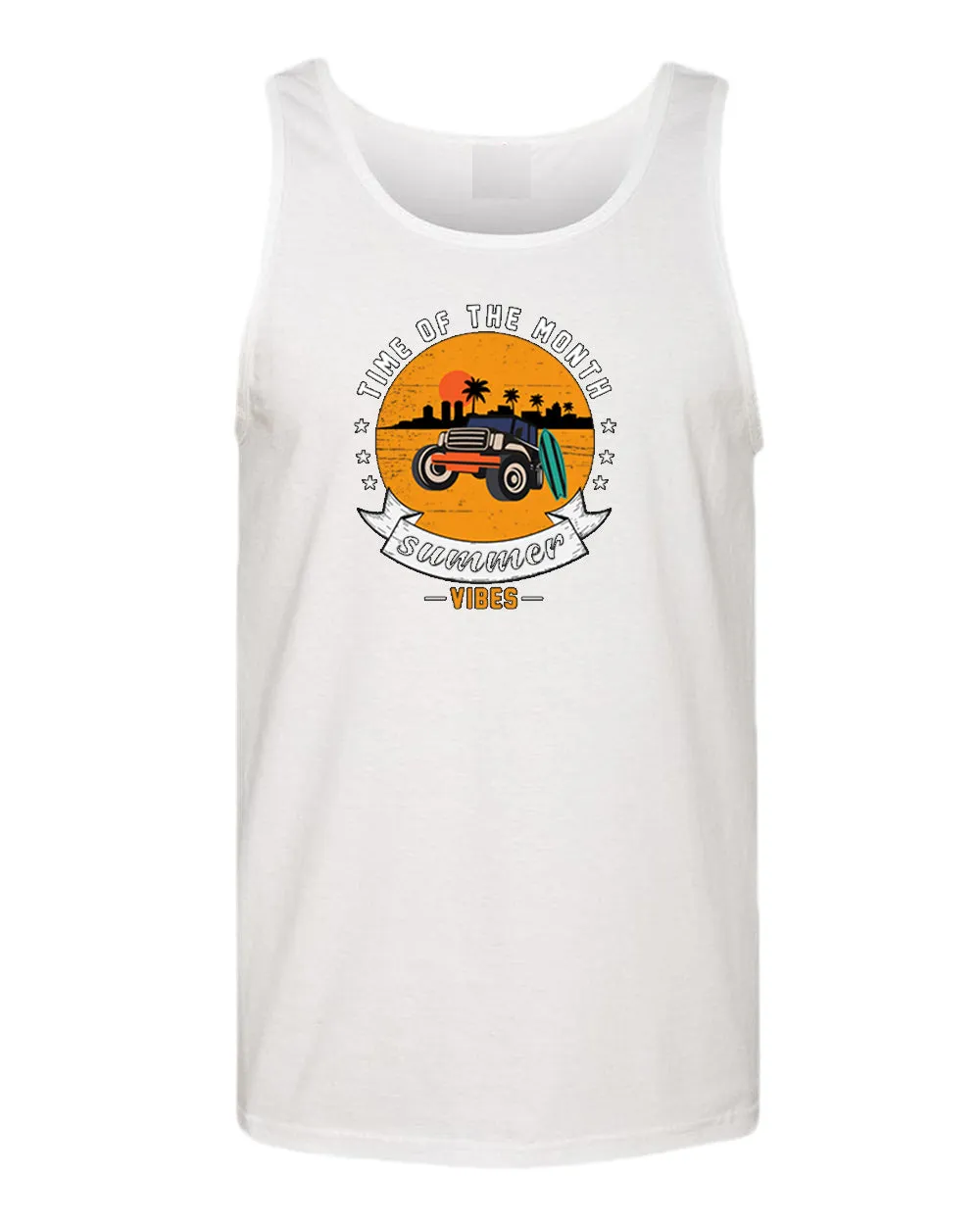 Time of the month, summer vibes tank top, summer tank top, beach party tank top