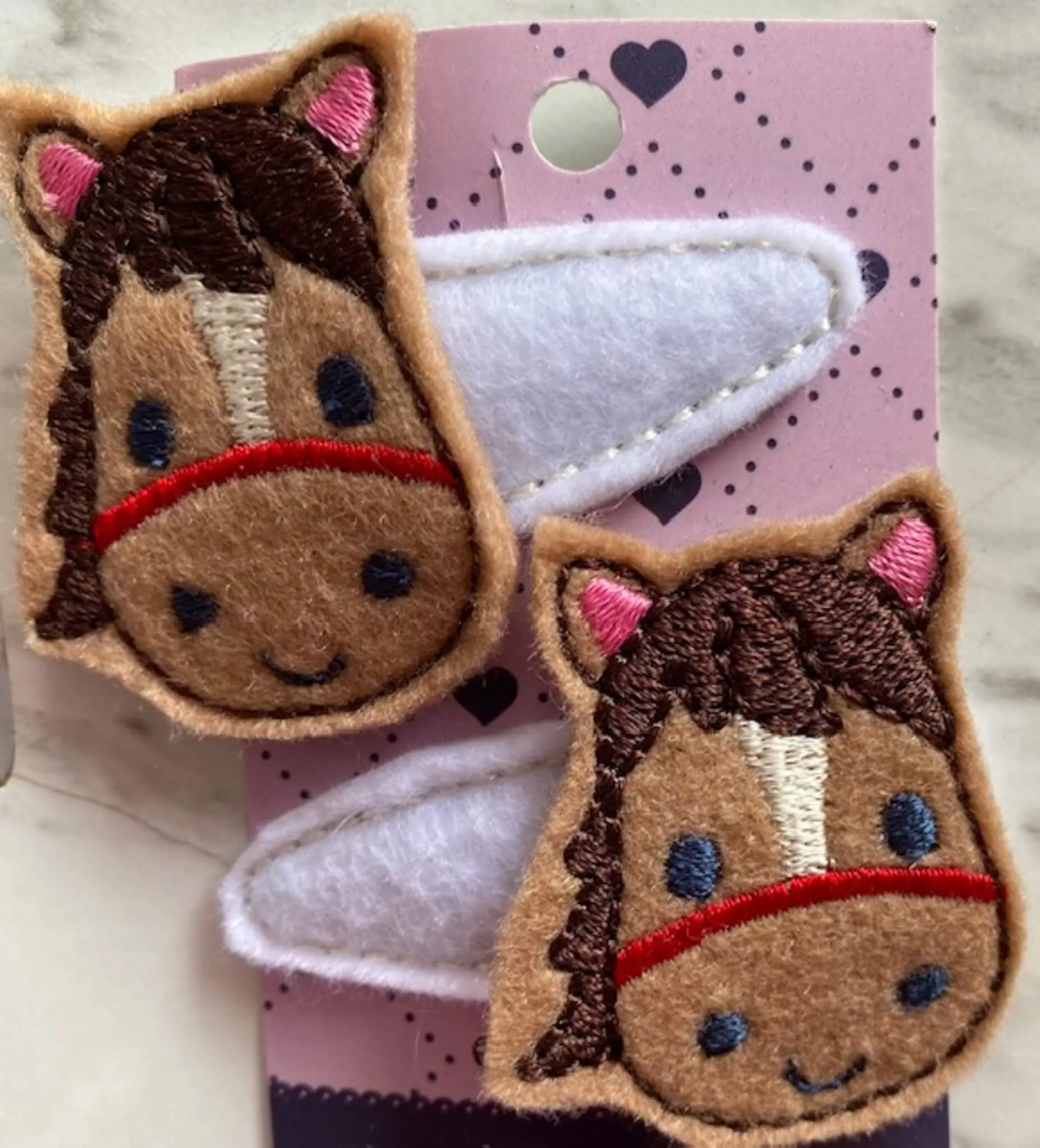 Tiny Tot Horse Hair Clips