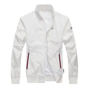 Tom Essential Yatch Zip Thru Flag -White