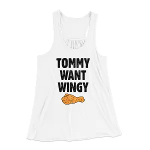 Tommy Want Wingy Women's Flowey Racerback Tank Top