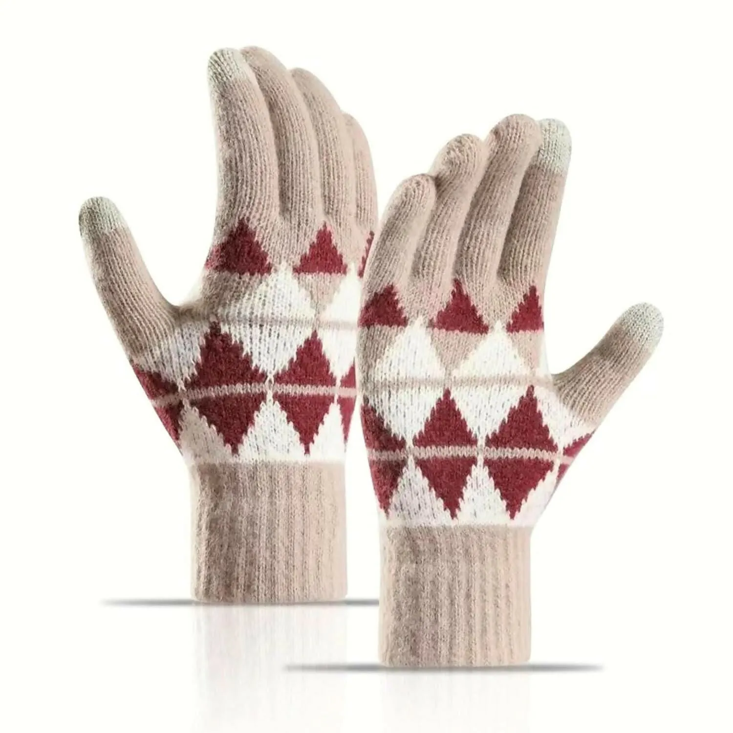 Tomorrow Fashion Winter Gloves for Men & Women - Soft Lined Knitted Wool