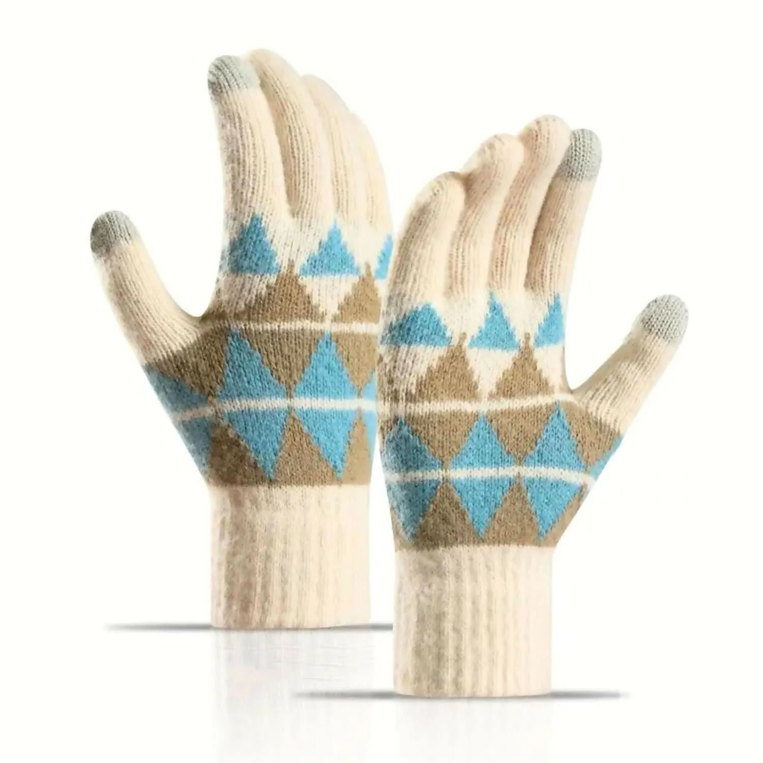 Tomorrow Fashion Winter Gloves for Men & Women - Soft Lined Knitted Wool