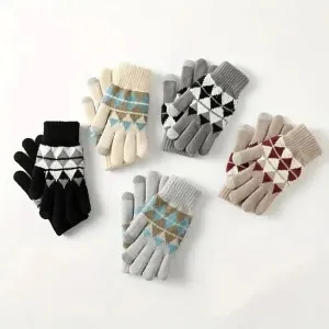 Tomorrow Fashion Winter Gloves for Men & Women - Soft Lined Knitted Wool