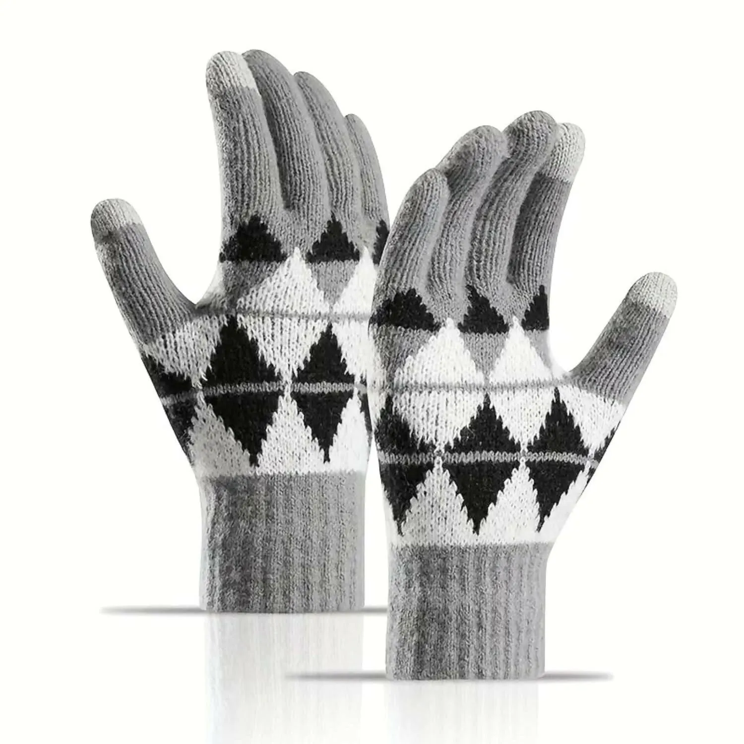 Tomorrow Fashion Winter Gloves for Men & Women - Soft Lined Knitted Wool