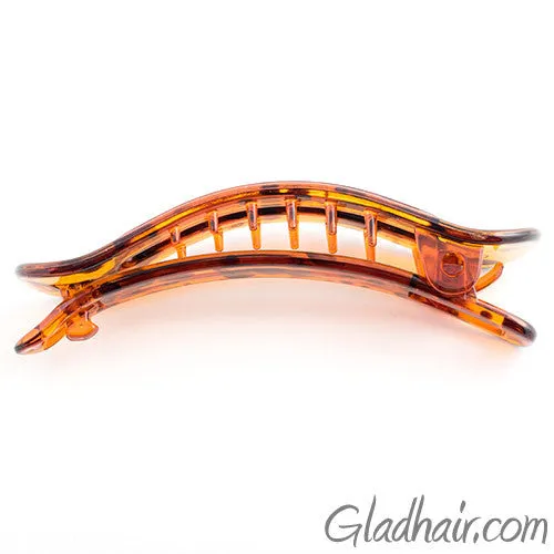 Tortoise Plastic Beak Salon Clip with Lock