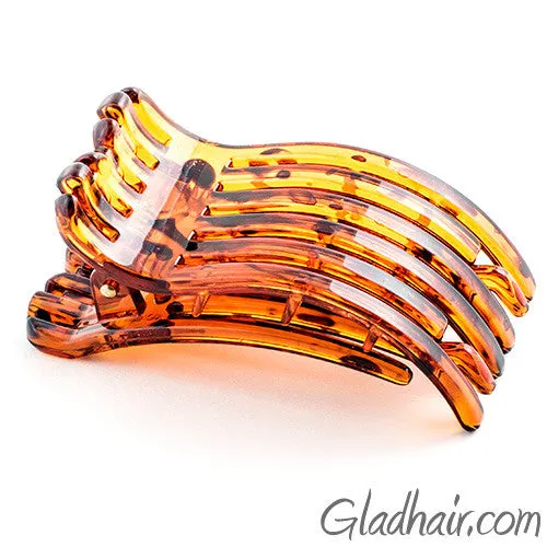 Tortoise Salon Duck Style Plastic Hair Claw