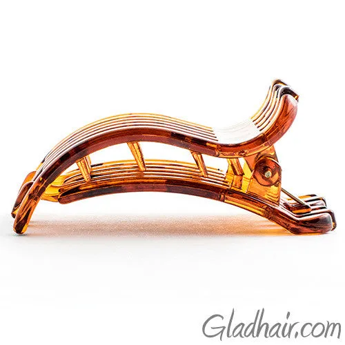Tortoise Salon Duck Style Plastic Hair Claw