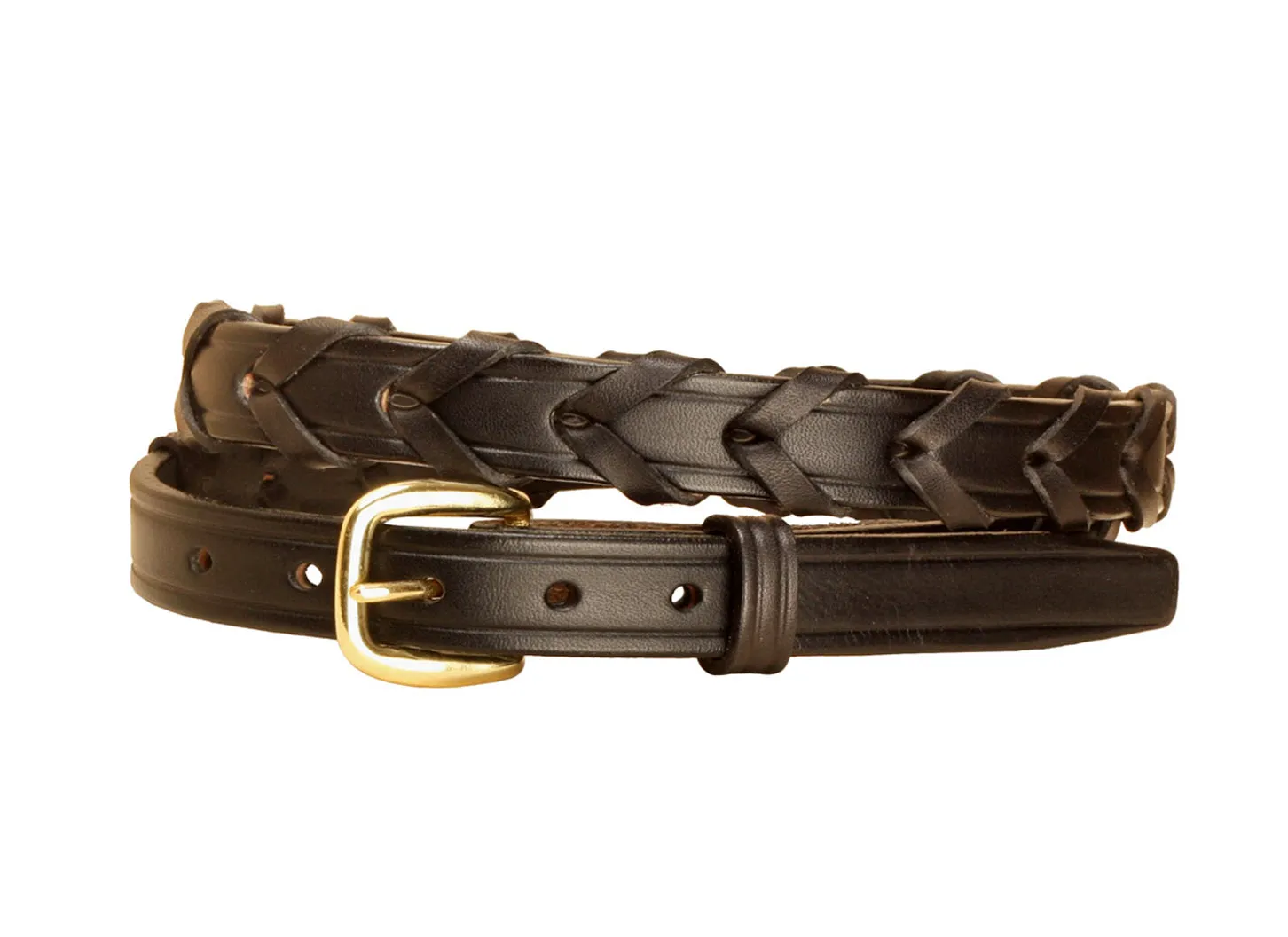 Tory Leather 3/4” Laced Belt