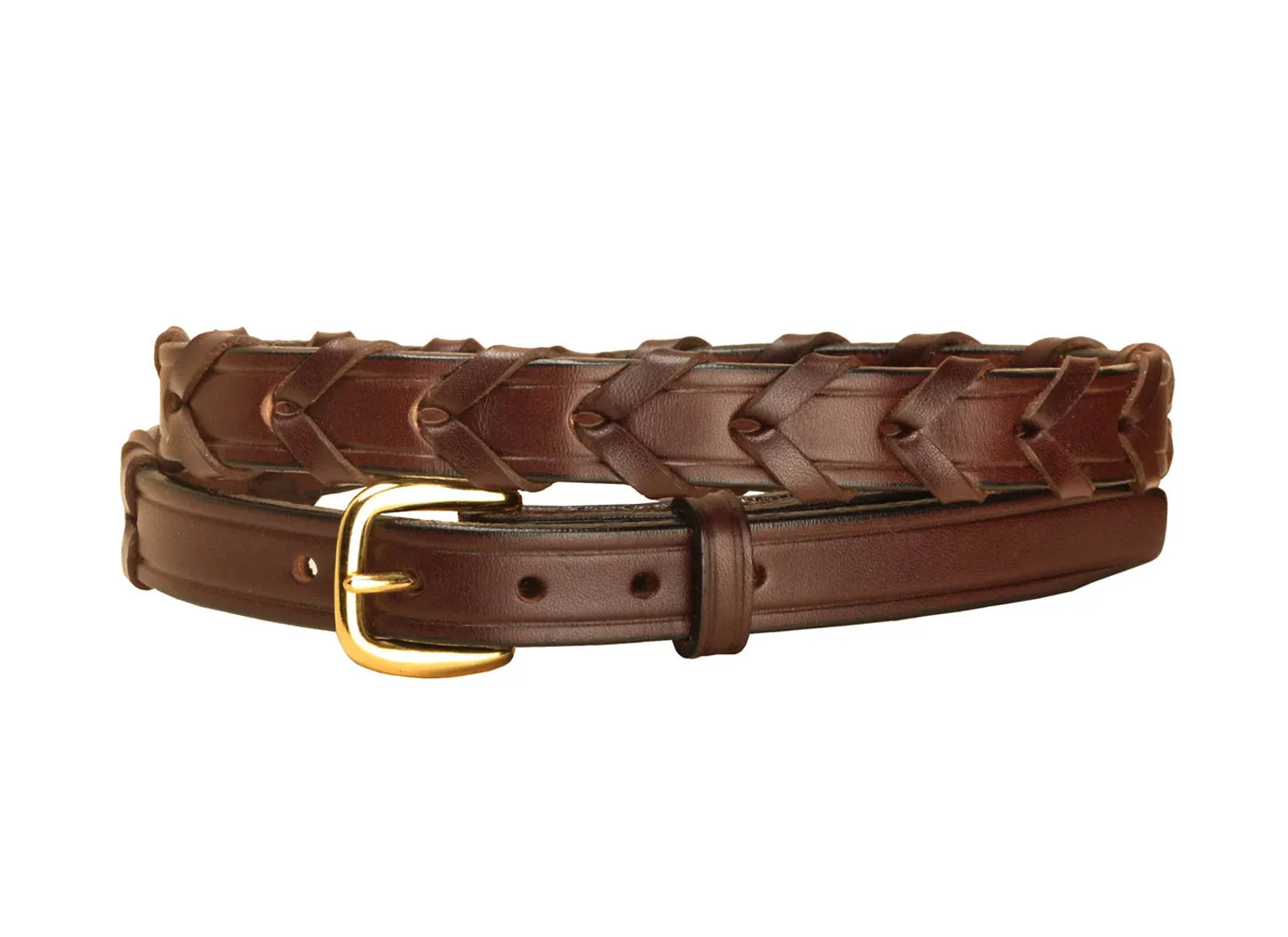 Tory Leather 3/4” Laced Belt