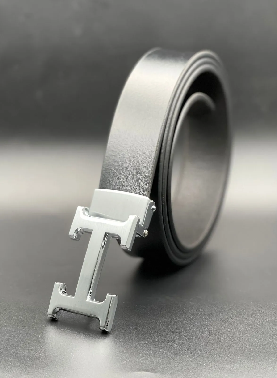 Trendy H Buckle Leather Strap Belt For Men's-Unique and Classy