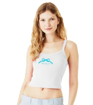Tri Delta Spaghetti Strap tank - Delta Delta Delta Cropped Camisole Shirt