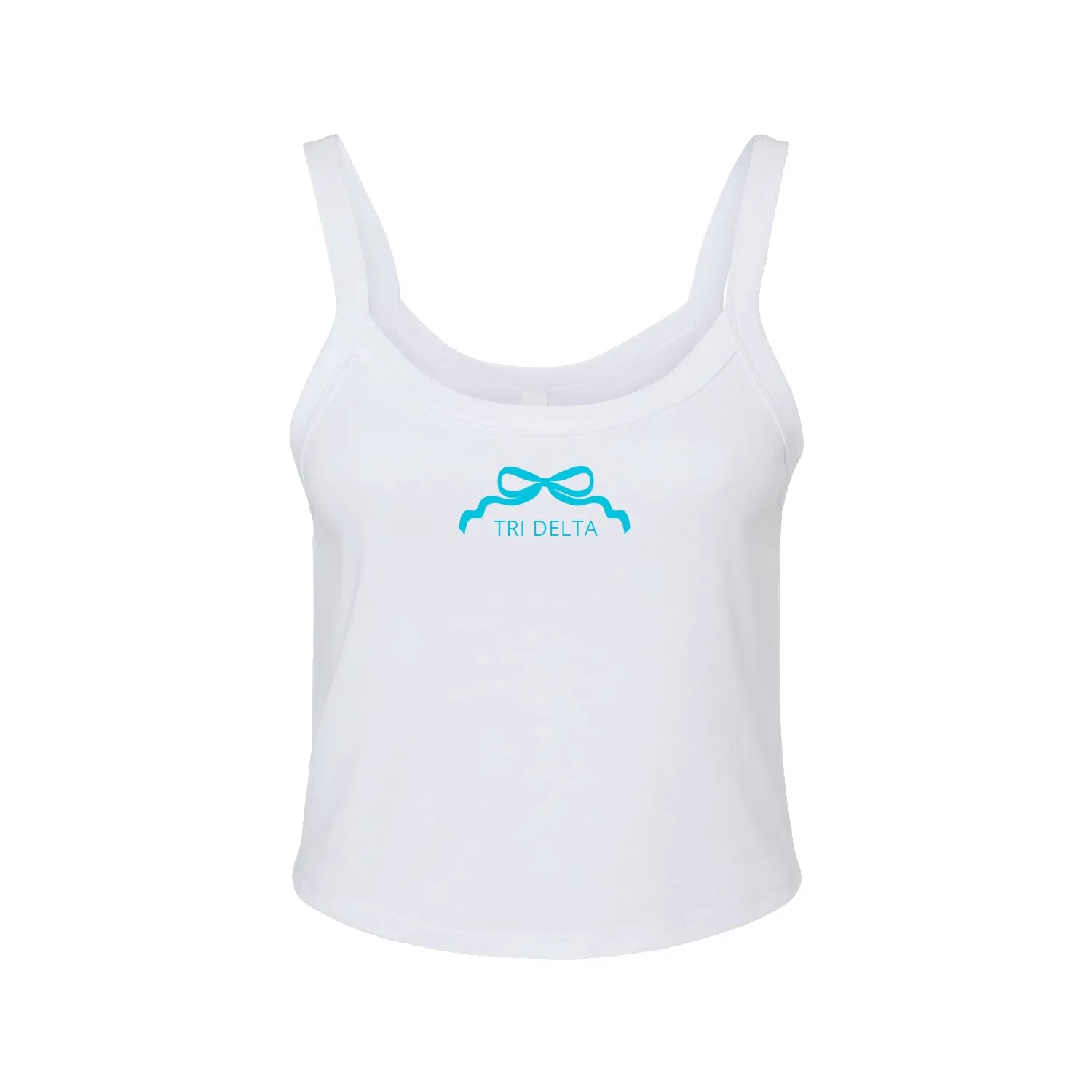 Tri Delta Spaghetti Strap tank - Delta Delta Delta Cropped Camisole Shirt
