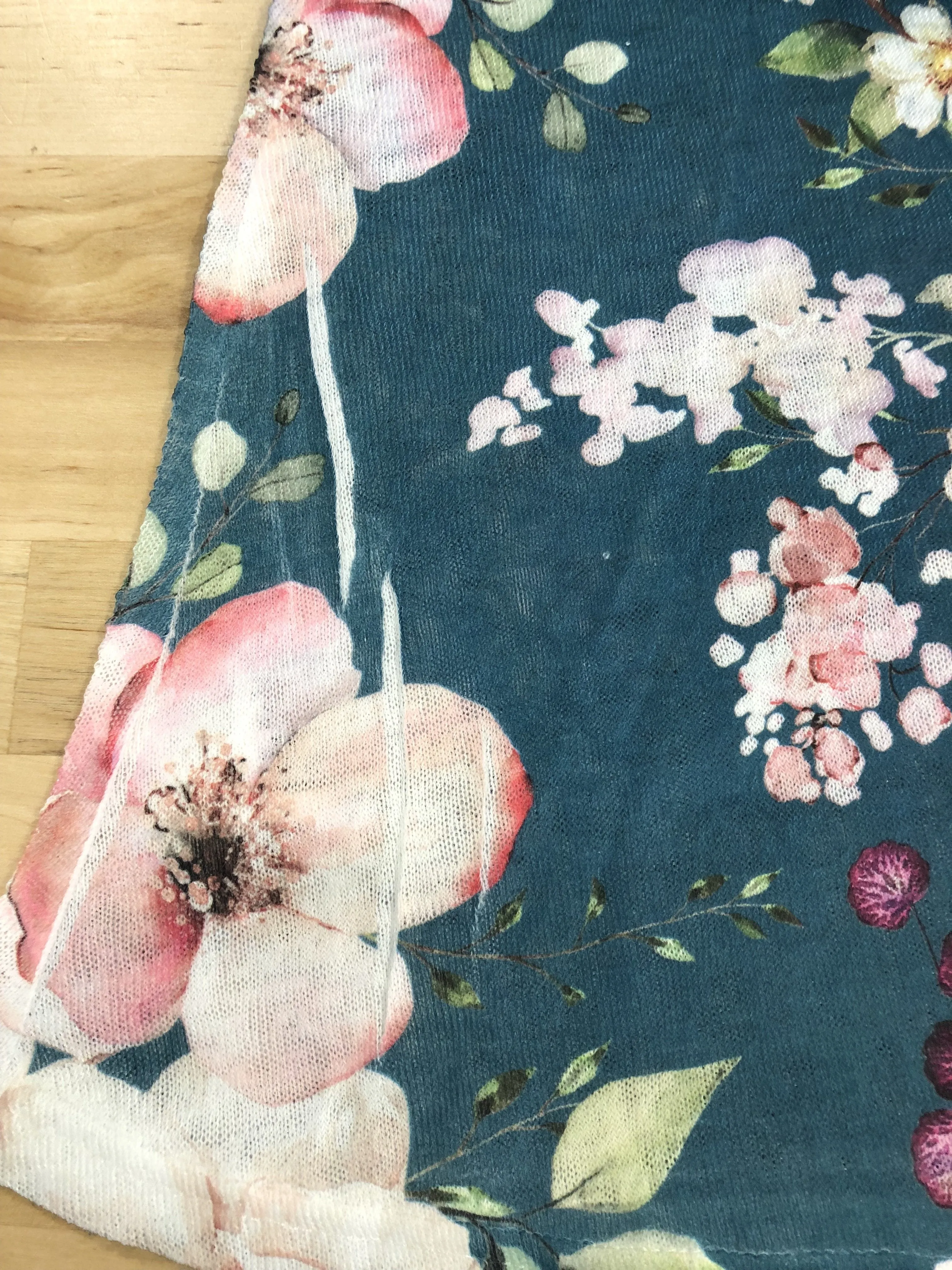 True Bliss Floral Tank Top- Dark Teal