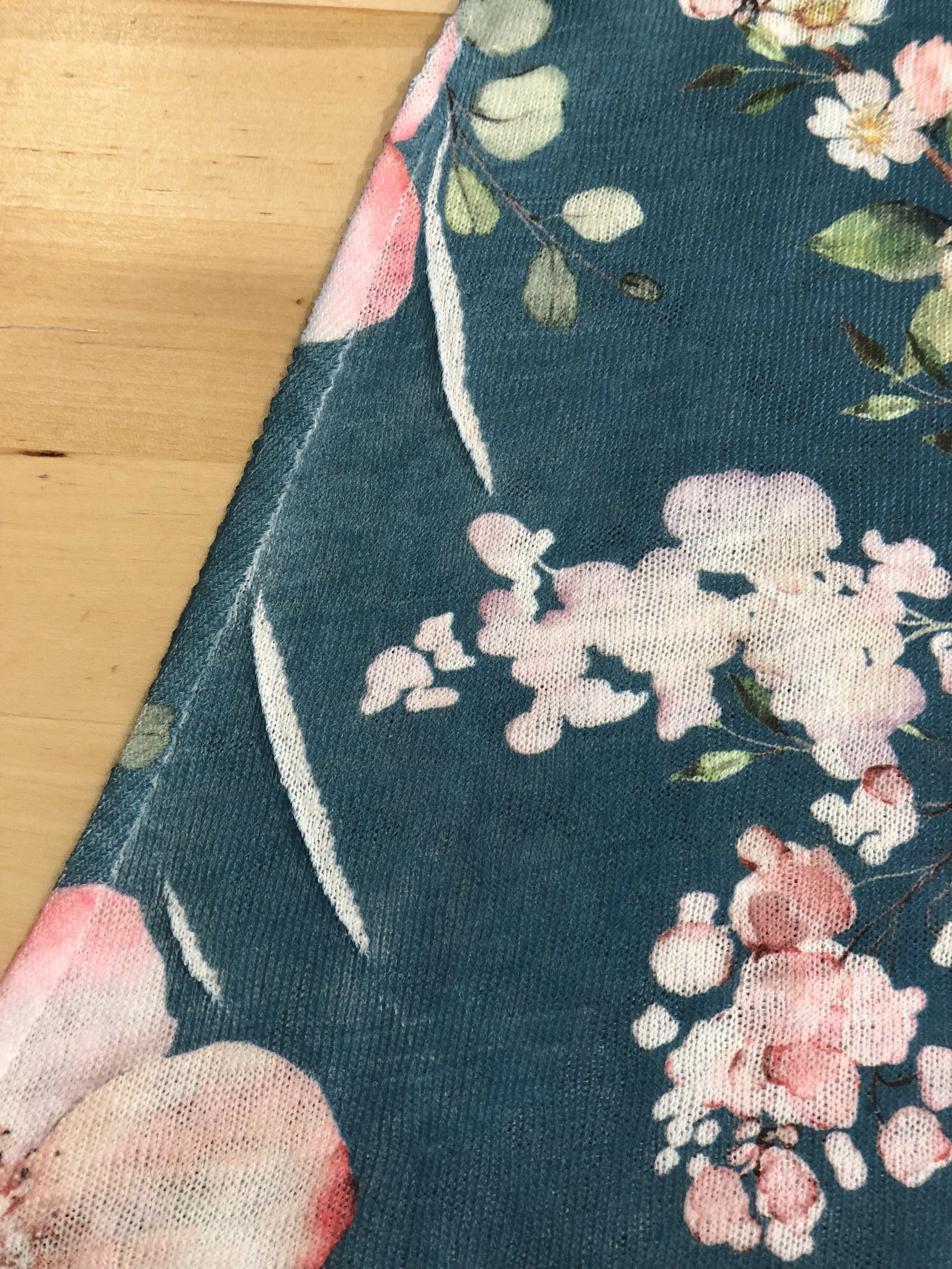 True Bliss Floral Tank Top- Dark Teal