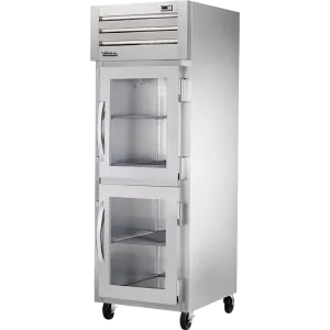 True STR1H-2HG Reach-In Glass Half Swing Door Heated Cabinet