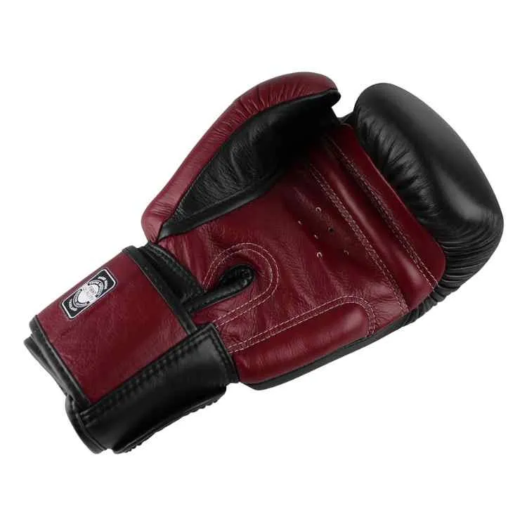 Twins 2 Tone BGVL3 Boxing Gloves - Black/Maroon