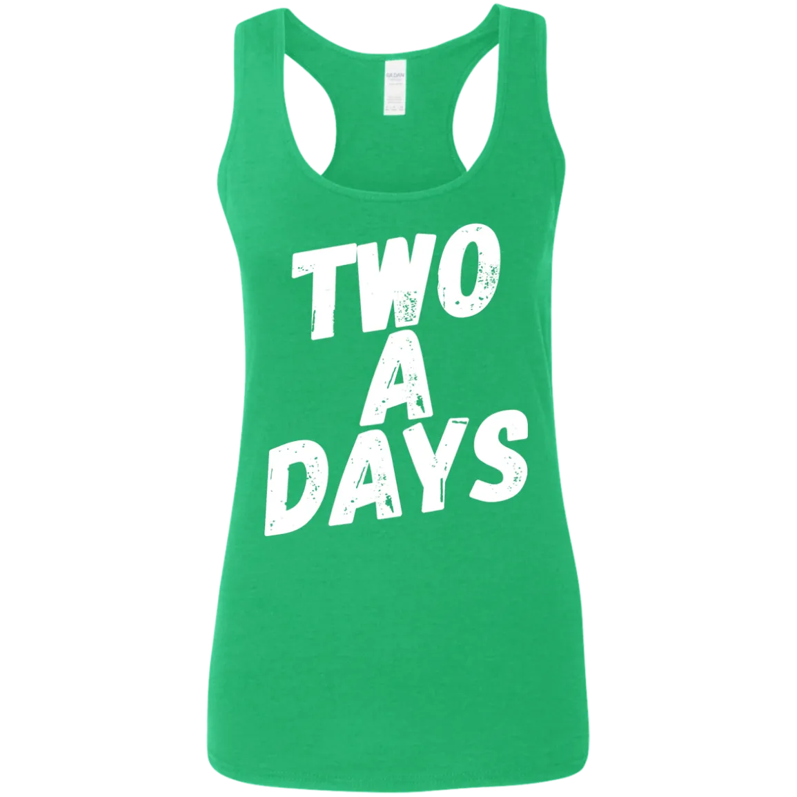 Two a Days are brutal.  But ladies can you wear this tank?