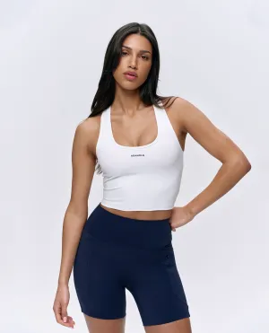 Ultimate Racer Back Tank - White