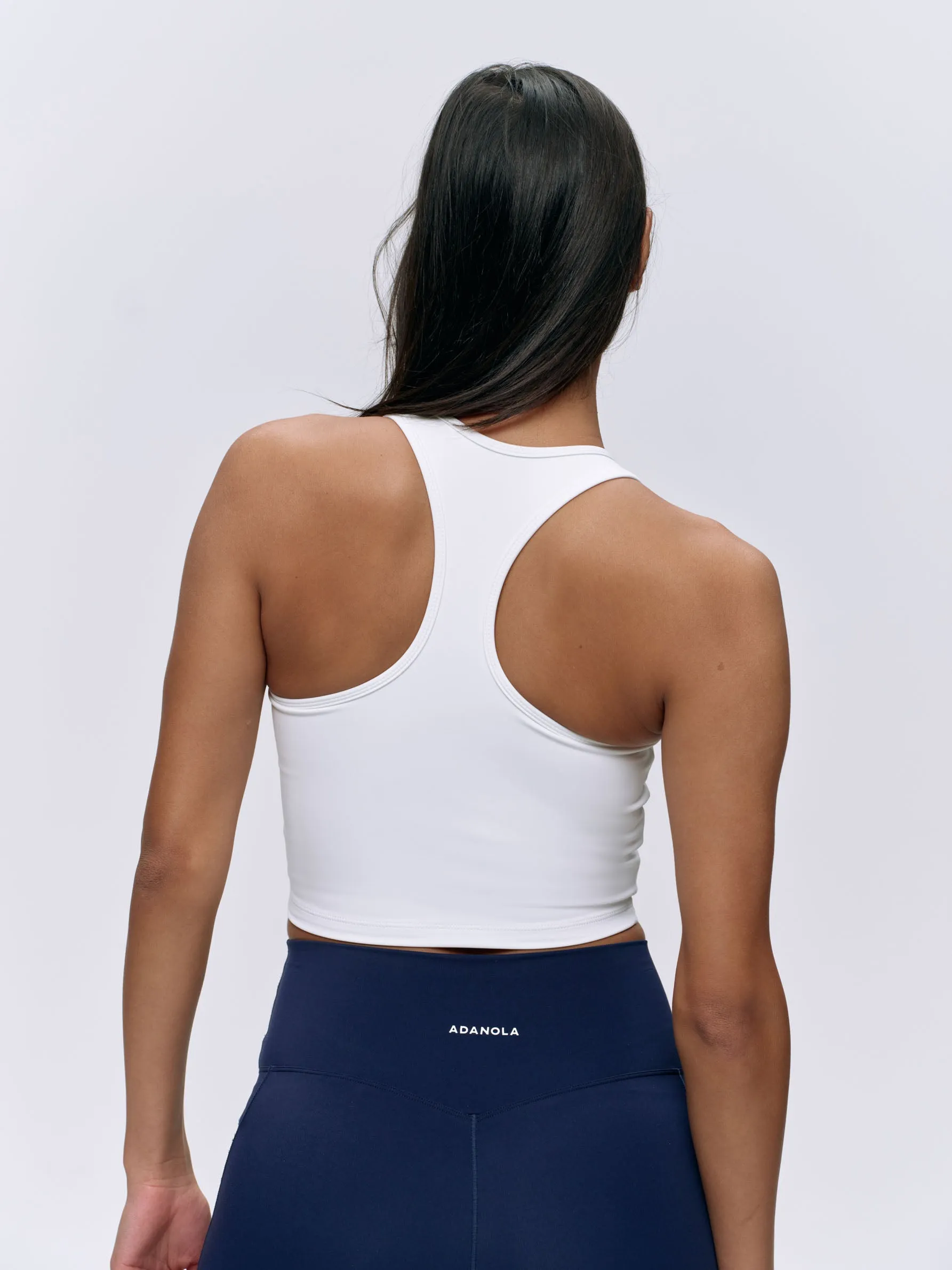 Ultimate Racer Back Tank - White