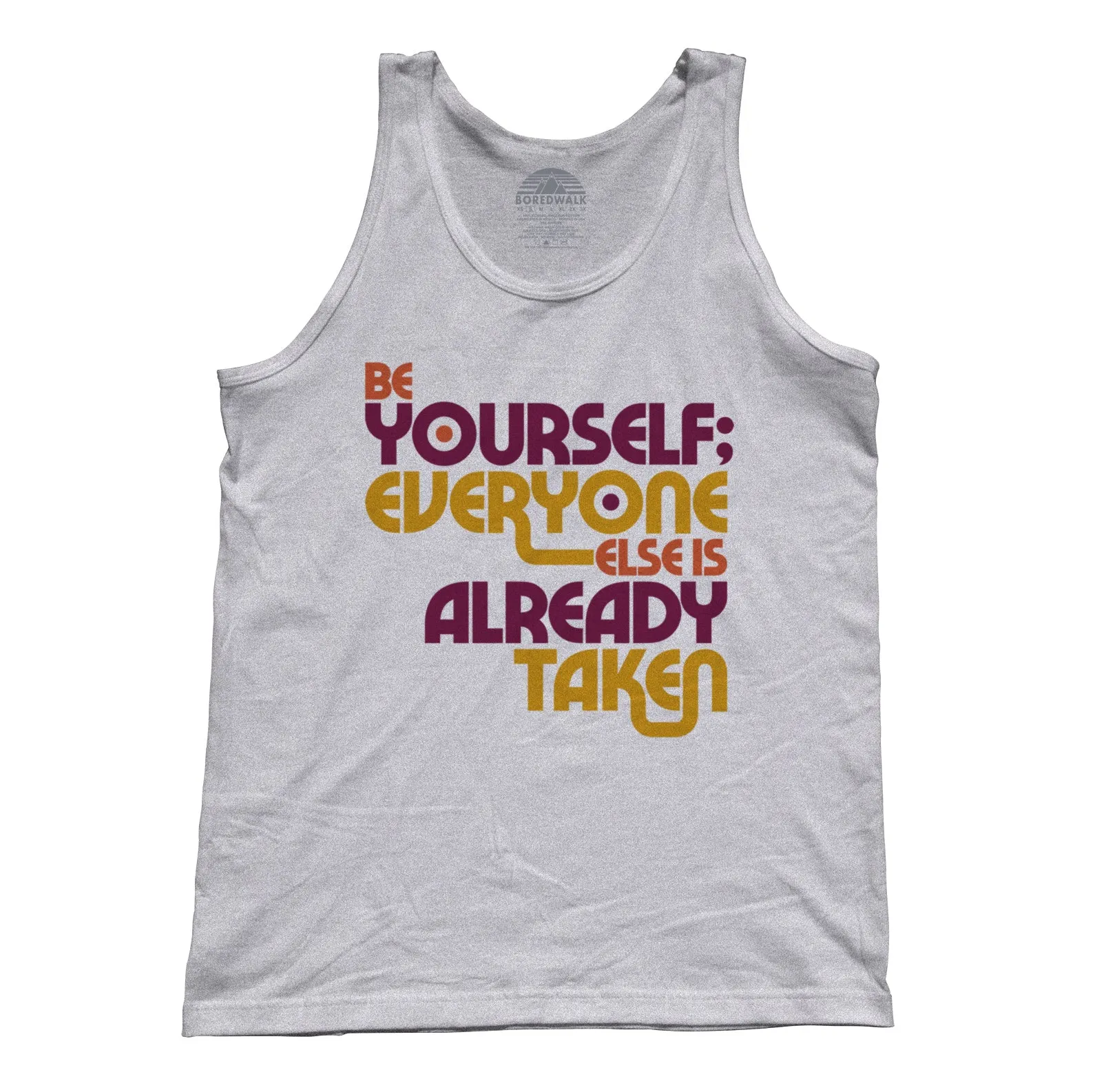 Unisex Be Yourself Tank Top Oscar Wilde