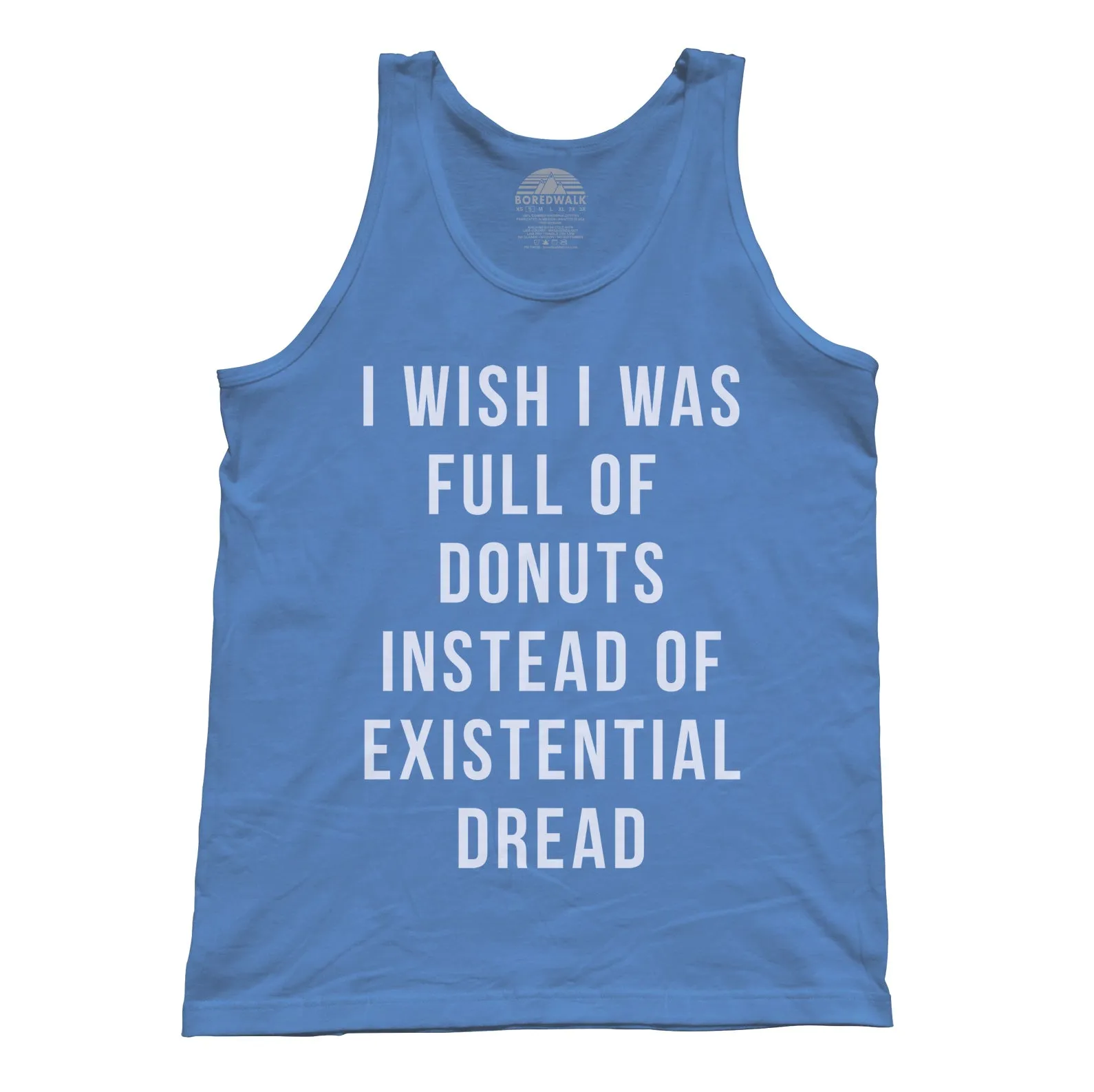 Unisex I Wish I Was Full of Donuts Instead of Existential Dread Tank Top