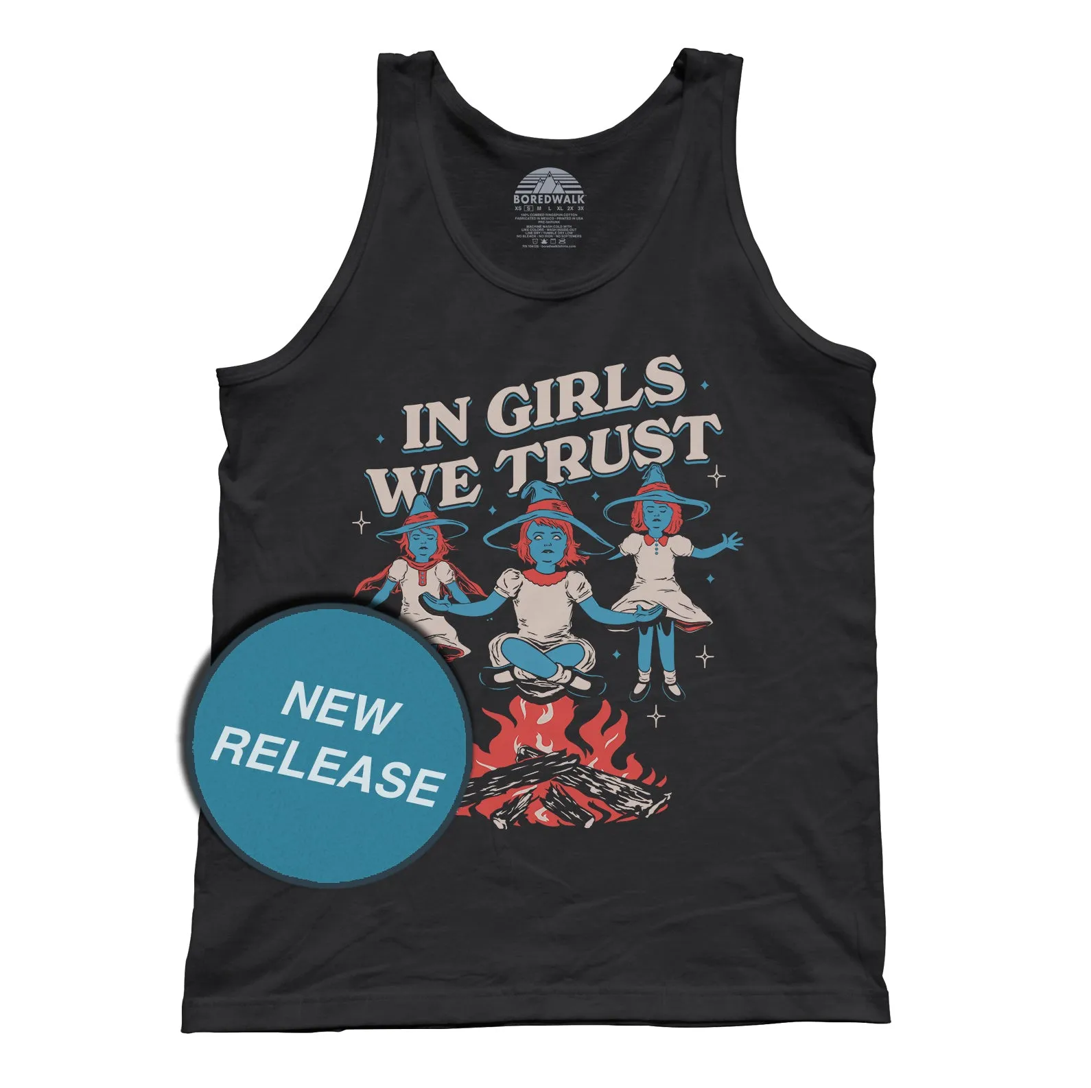 Unisex In Girls We Trust Witches Tank Top