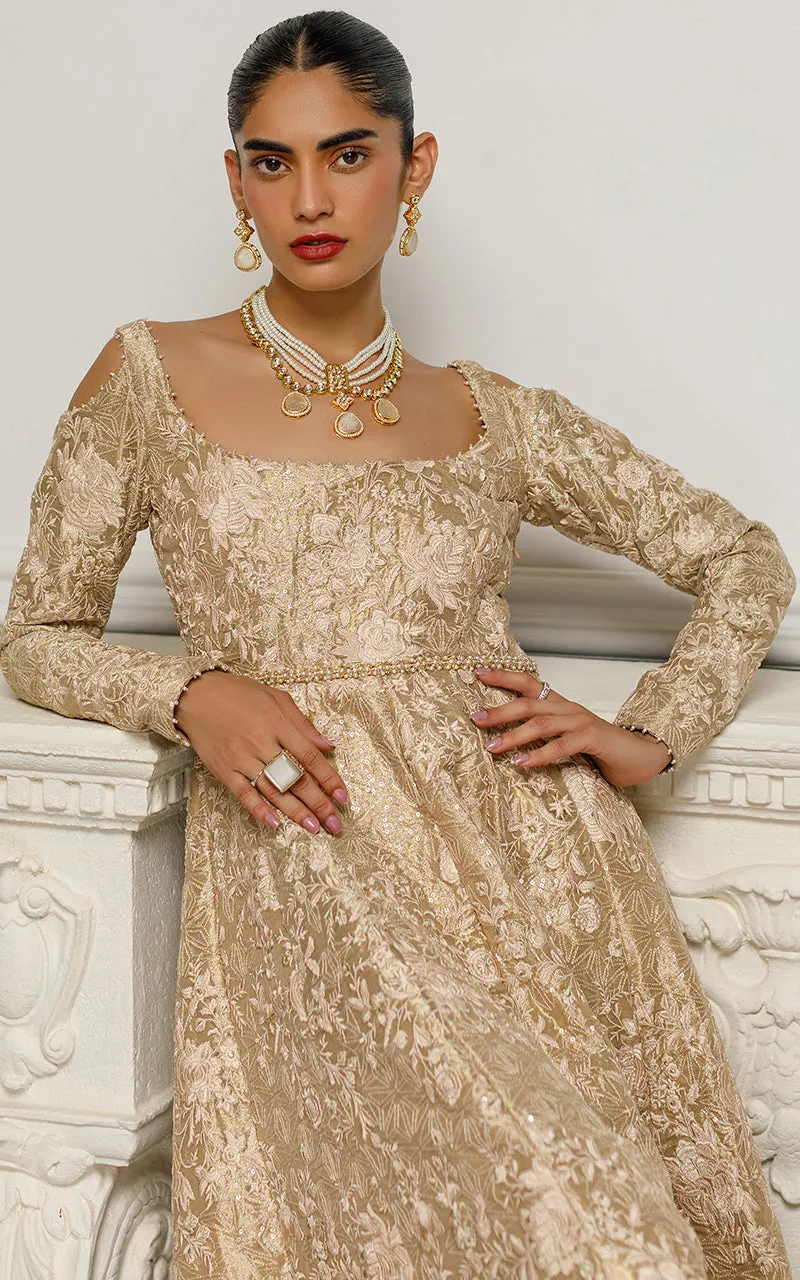 Unstitched Embroidered Dress