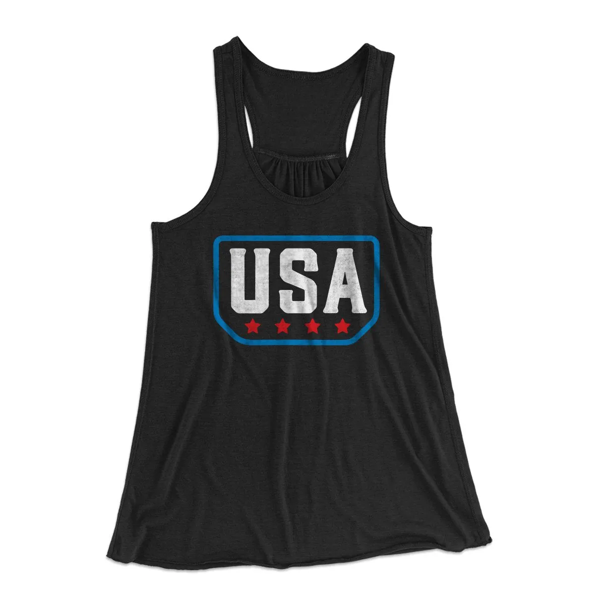 USA Badge Logo Women's Flowey Tank Top