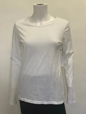 Velvet White Cotton Top