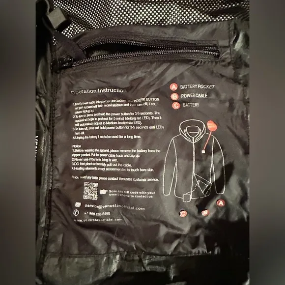 Venustas Unisex Heated Jacket with Battery, Heated Coat for‎ Women and Men XL