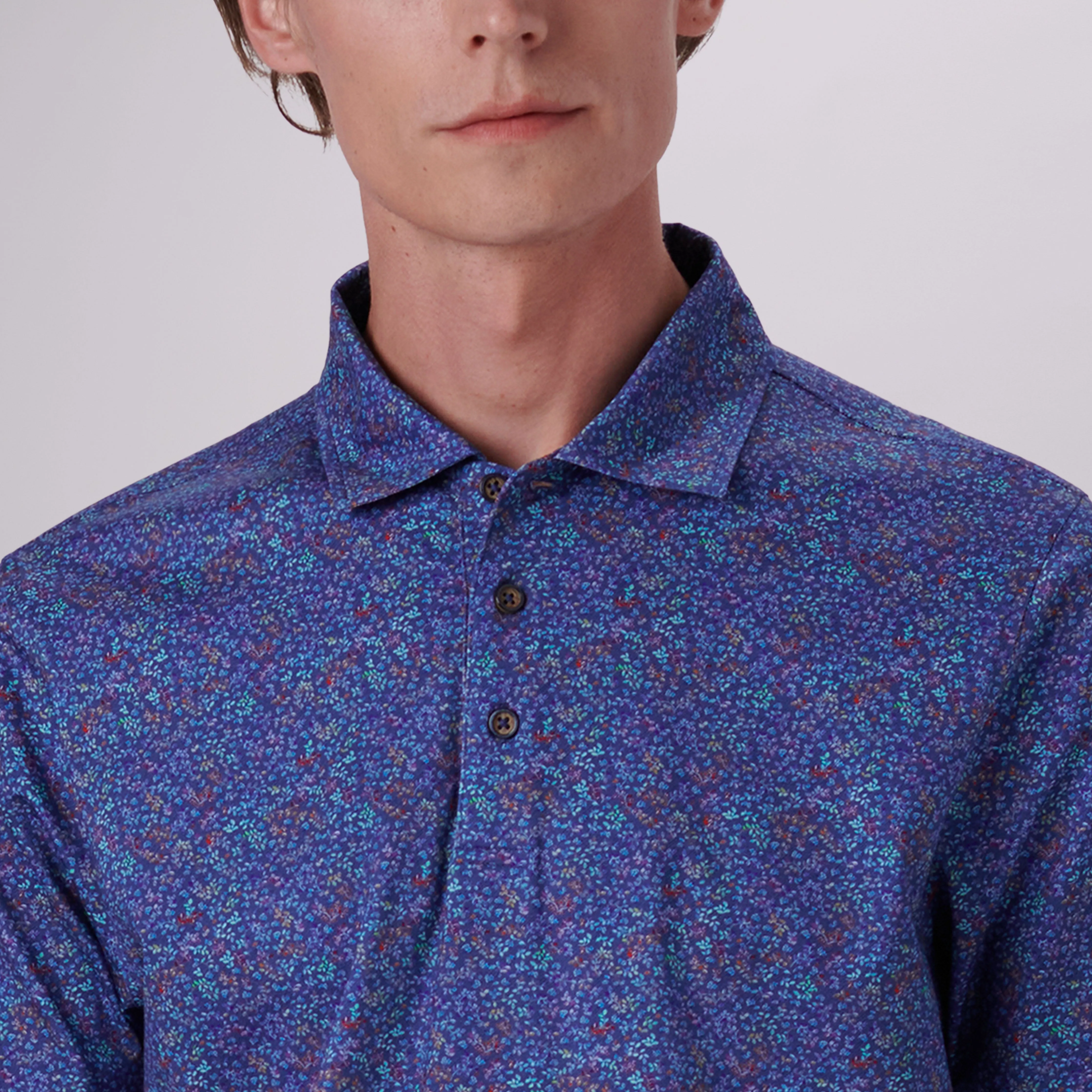 Victor Floral Print OoohCotton Polo