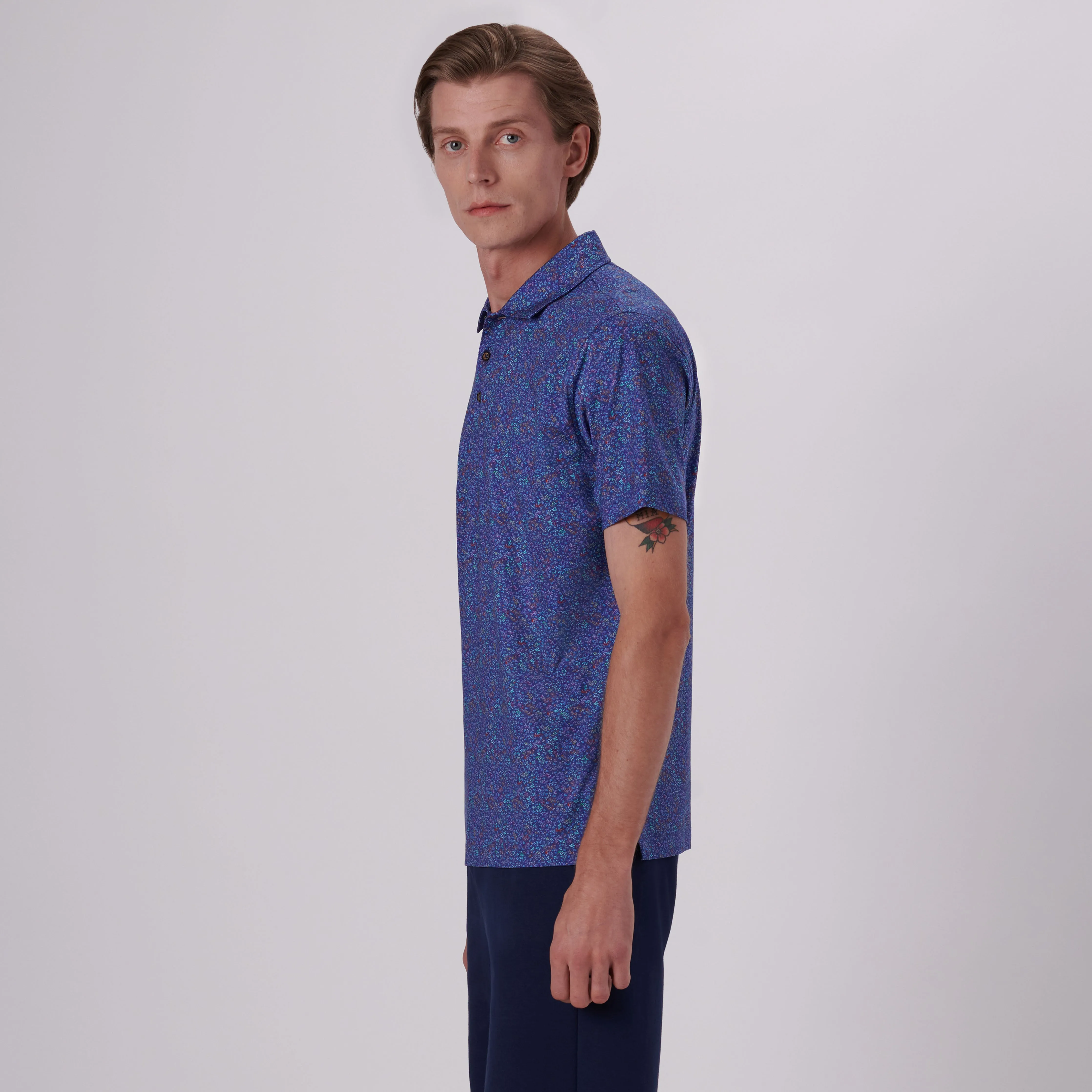 Victor Floral Print OoohCotton Polo