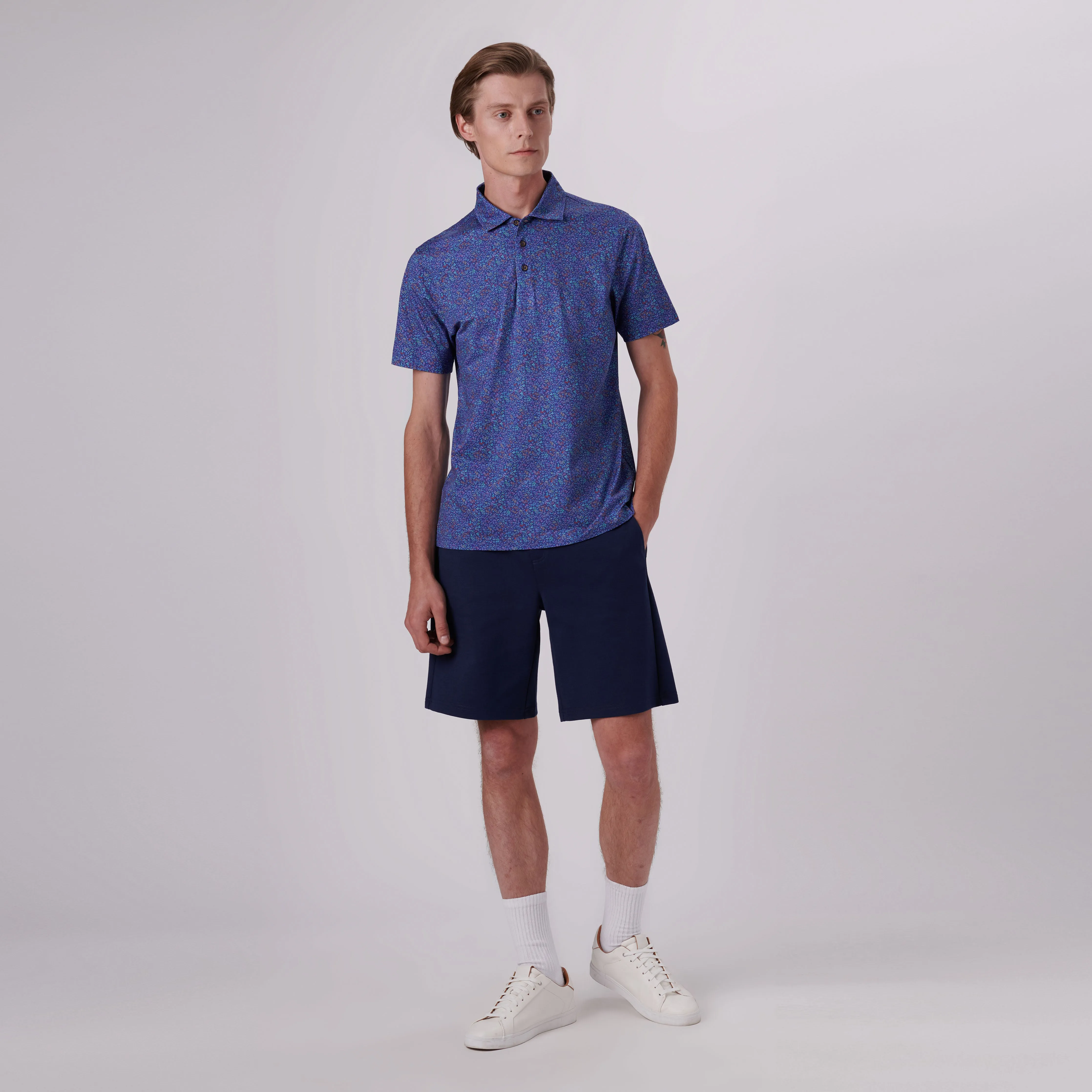 Victor Floral Print OoohCotton Polo