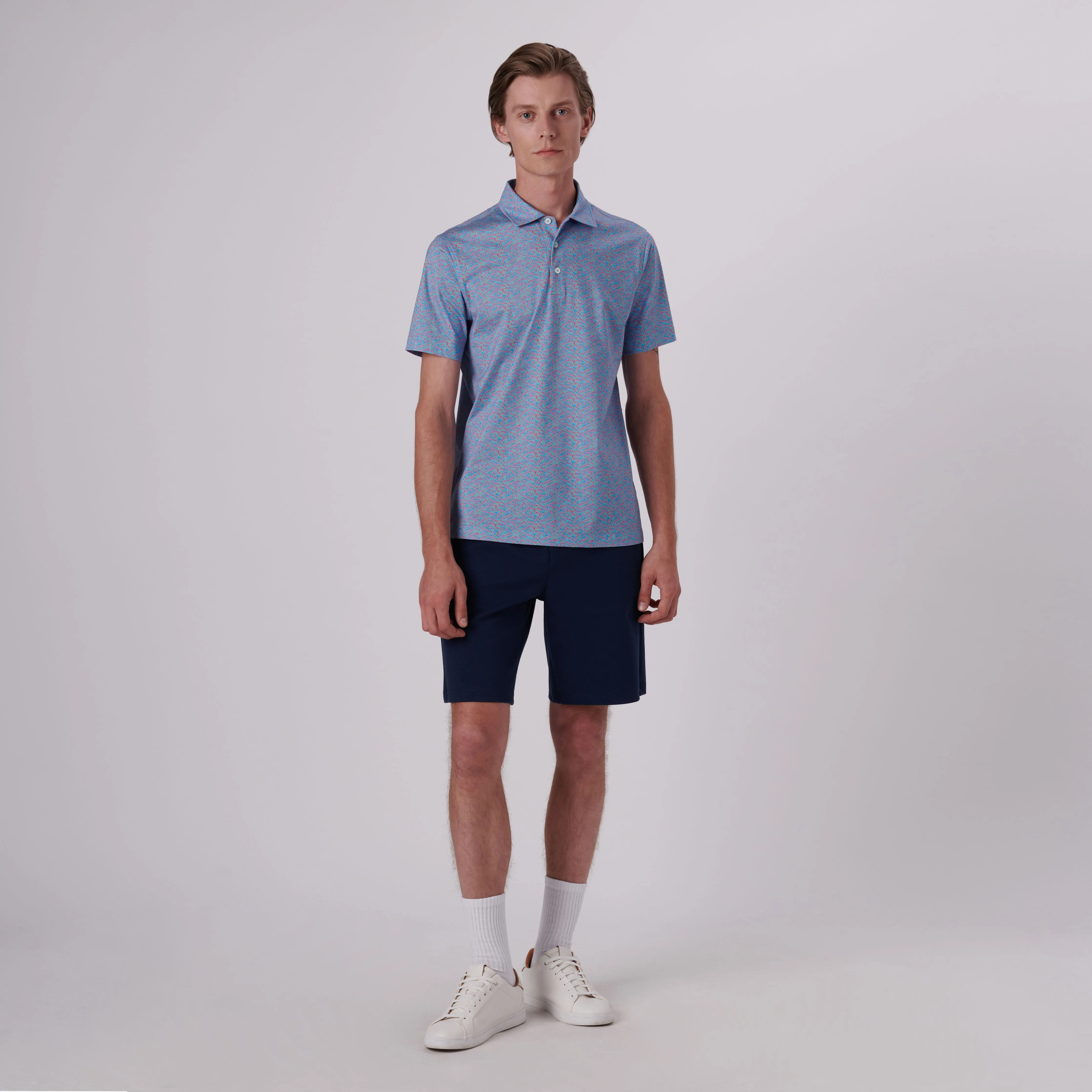 Victor Ribbon Stripe Print OoohCotton Polo