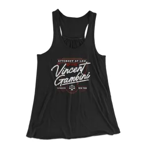 Vincent Gambini Attorney Women's Flowey Racerback Tank Top