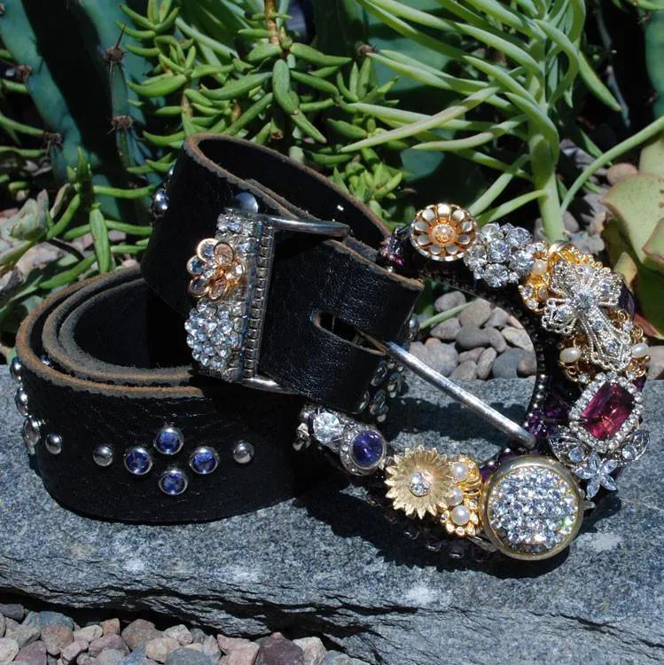 Vintage Cross Buckle & Belt - Small