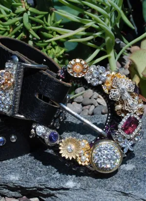 Vintage Cross Buckle & Belt - Small