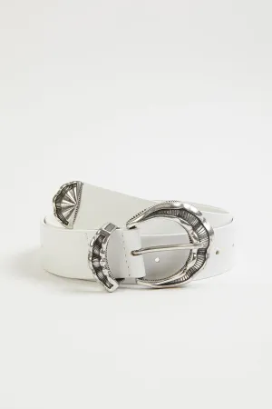 VINTAGE-INSPIRED LEATHER BELT