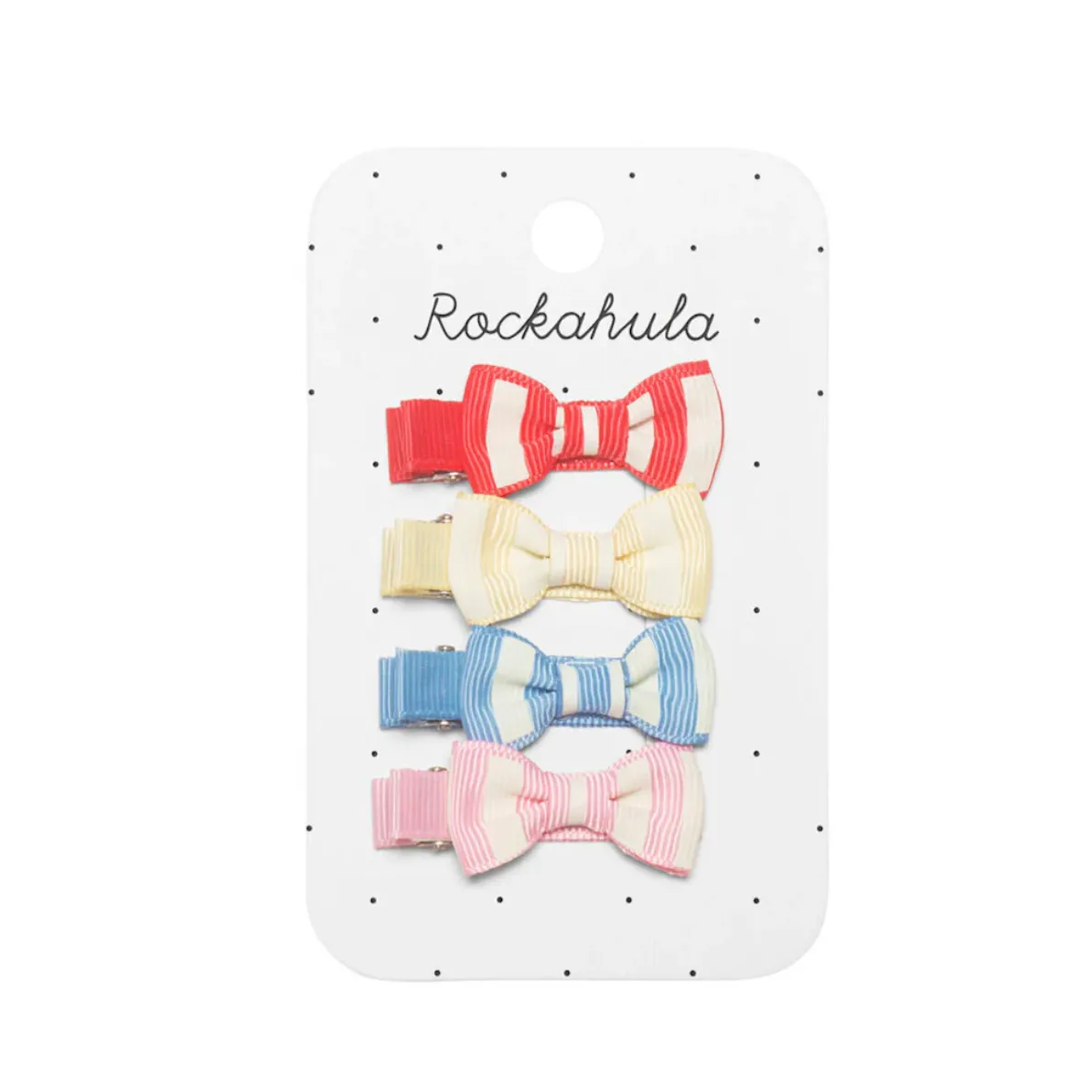 Vintage Seaside Mini Bow Clips