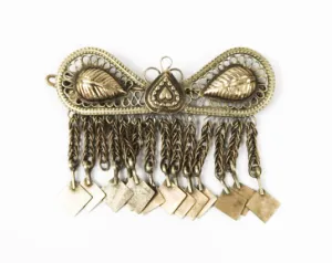 Vintage Silver Tribal Hair Clip
