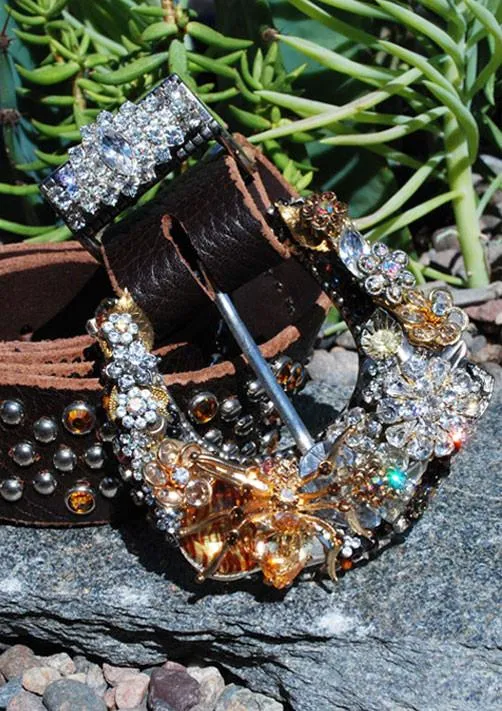 Vintage Spider Belt & Buckle - Small