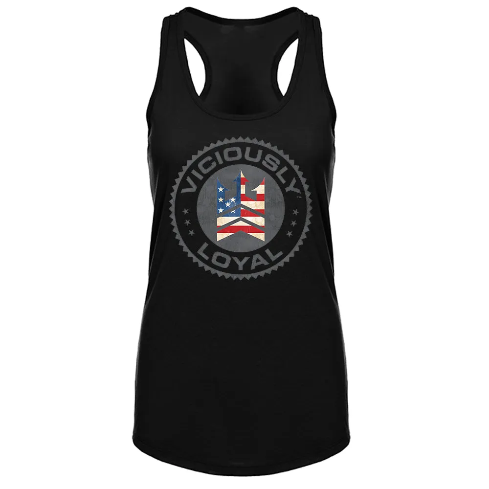 VL Patriot Women's Racerback Tank - BLACK