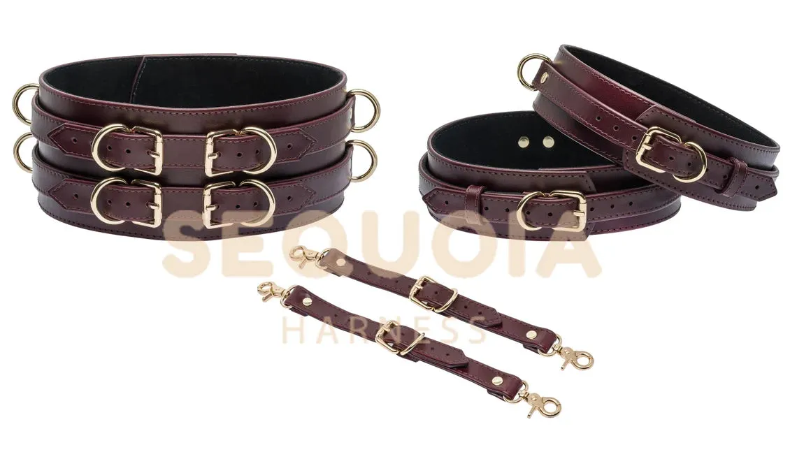 Waist Belt "Luna" Marsala & Thigh Cuffs