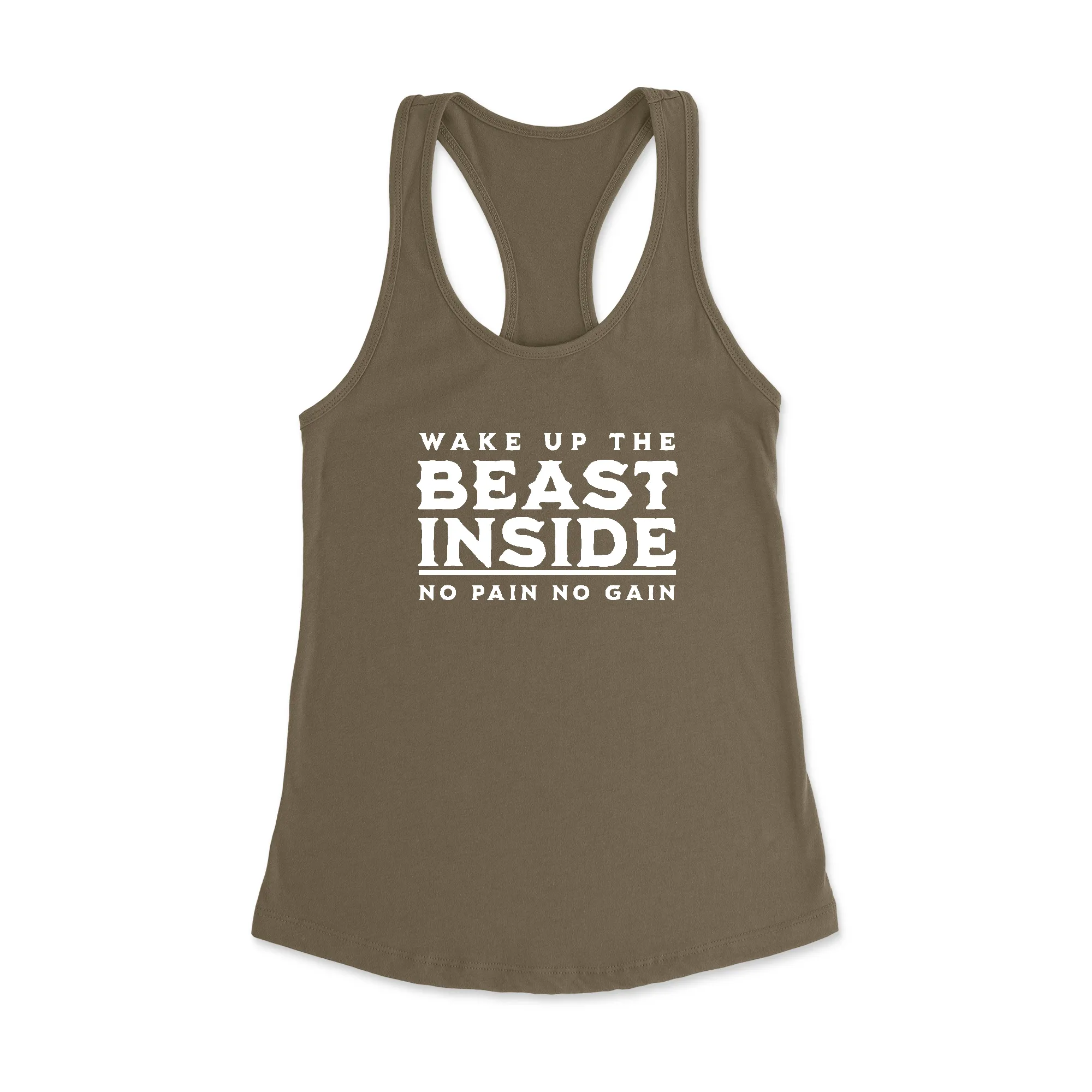 Wake up beauty Racerback Tank Top