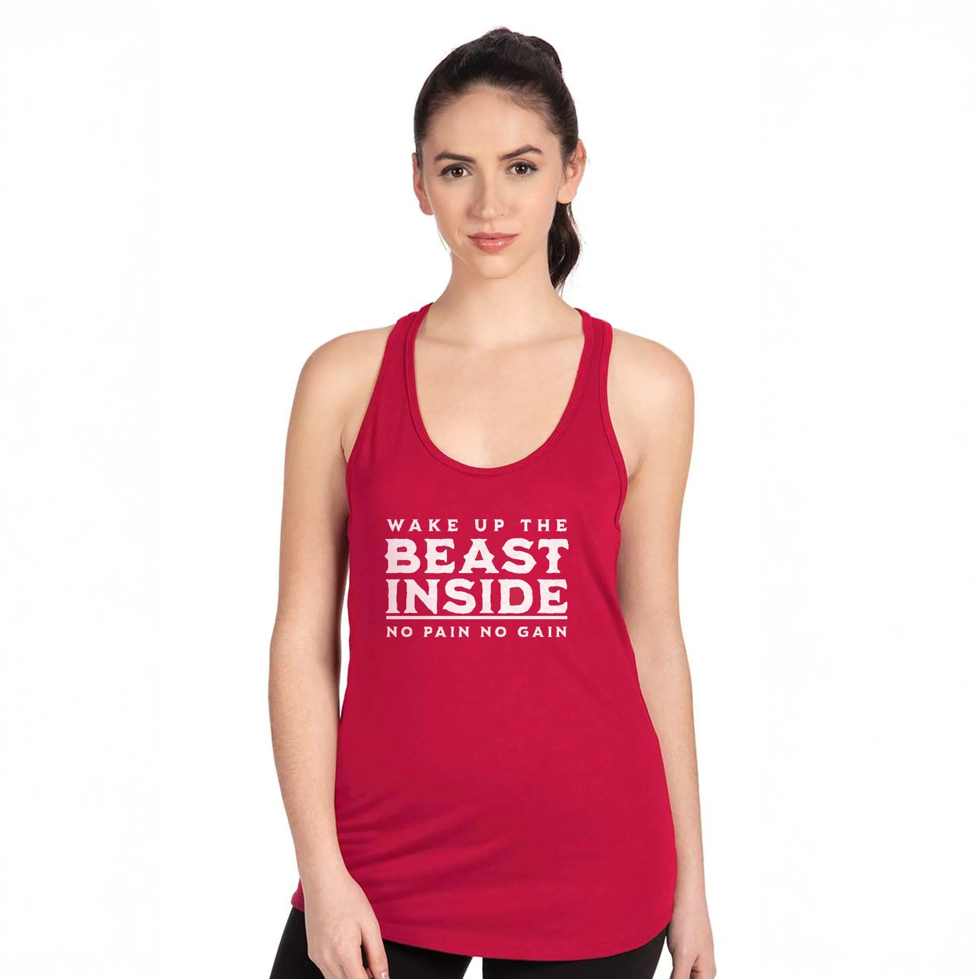 Wake up beauty Racerback Tank Top