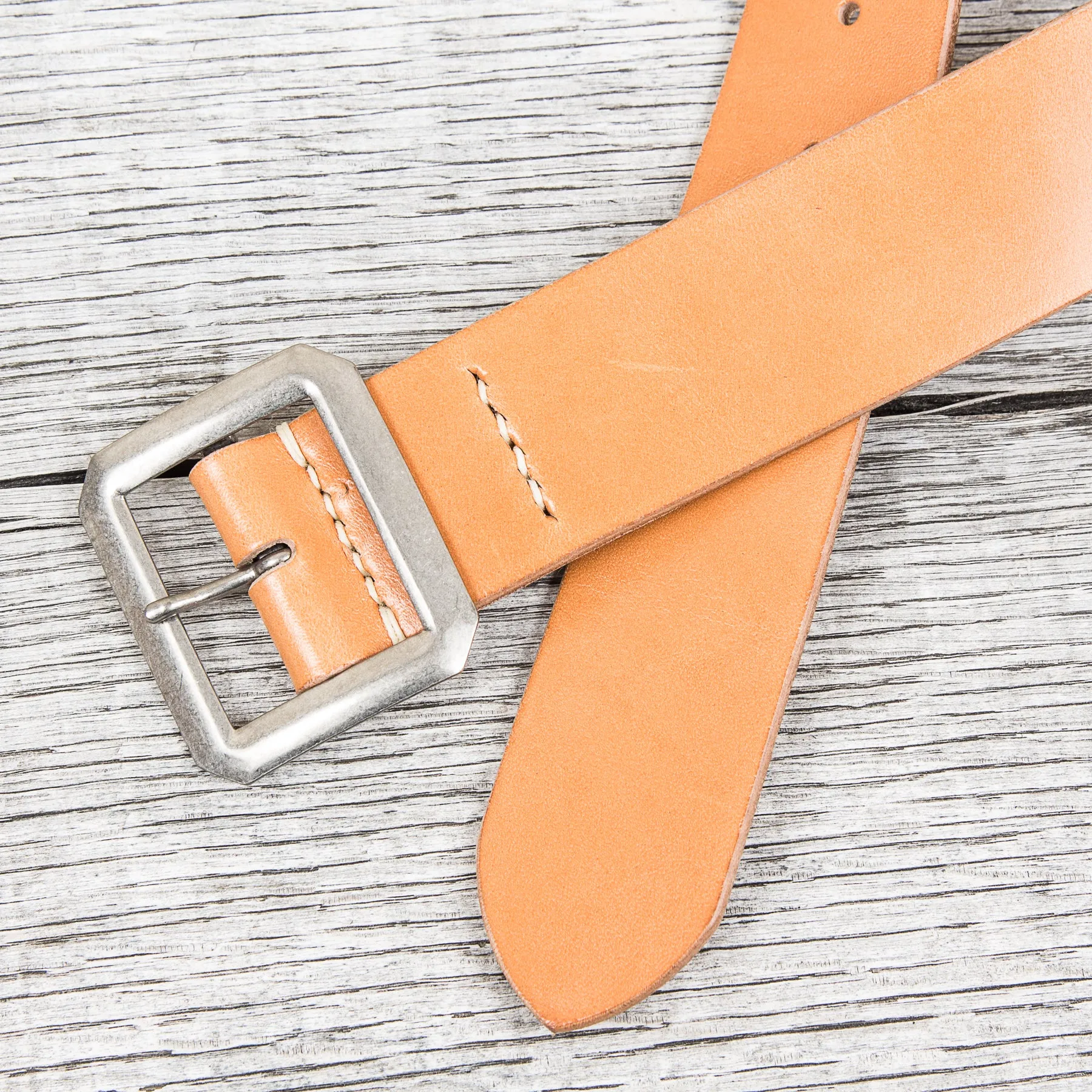 Warehouse & Co Garrison Leather Belt Tan