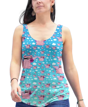 When Pigs Fly Racerback Tank Top