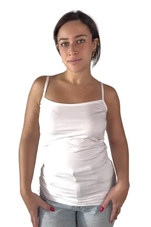 White Camilla Spaghetti Strap Tank