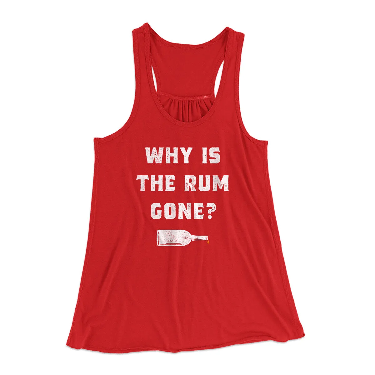 Why Is The Rum Gone Women's Flowey Racerback Tank Top
